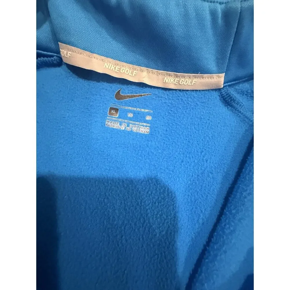 Nike Golf Dri-FIT 1/4 Zip Pullover Men’s XL Blue Gray Long Sleeve Golf Top